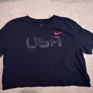 Nike Black Tee with White Logo